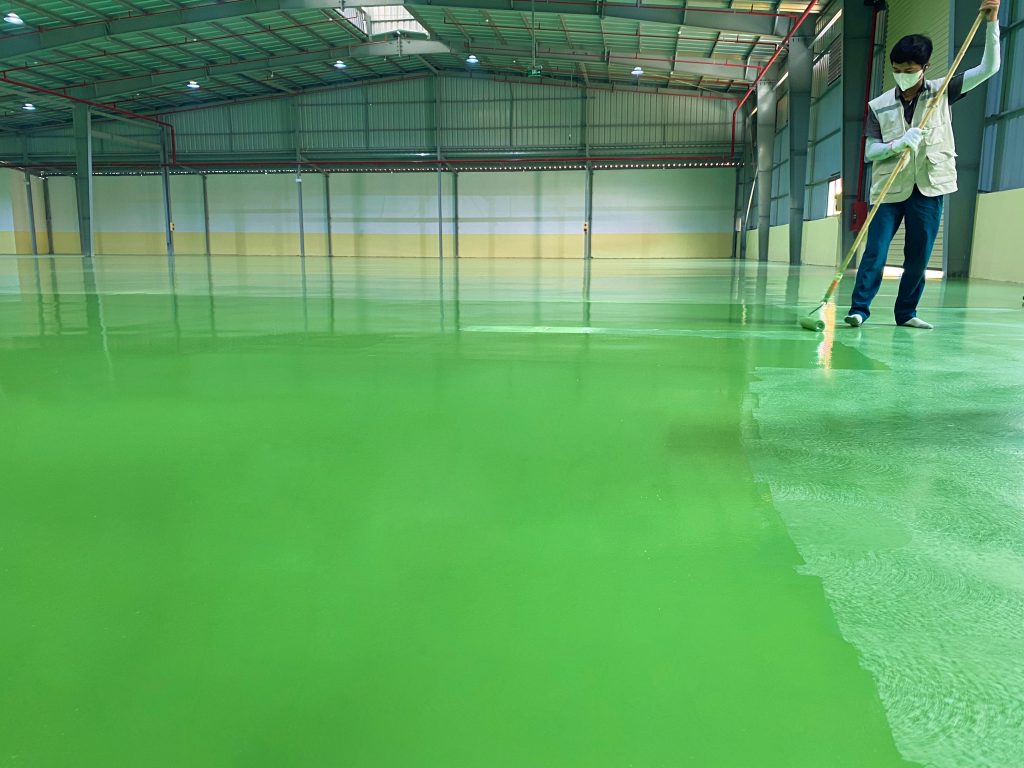 Sơn Lăn Sàn Nền Nhà Xưởng Epoxy: Giải Pháp Bền Vững và Hiệu Quả